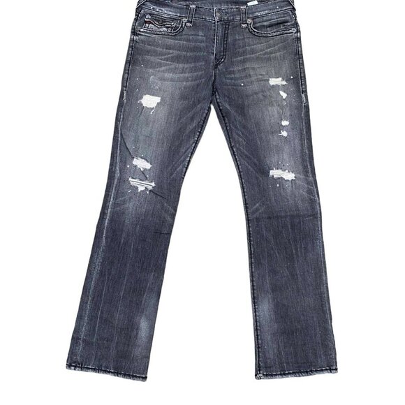 True Religion Jeans Size 36 RICKY Gray - Picture 2 of 6